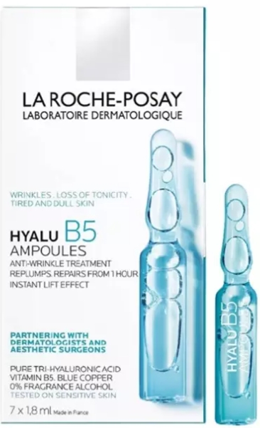 รูปภาพของ LA ROCHE-POSAY Hyalu B5 Ampoules 1.8 ml. x 7 amp. ลาโรช-โพเซย์ ไฮยาลูบี5 แอมพูล 1.8 มล. x 7แอมพูล